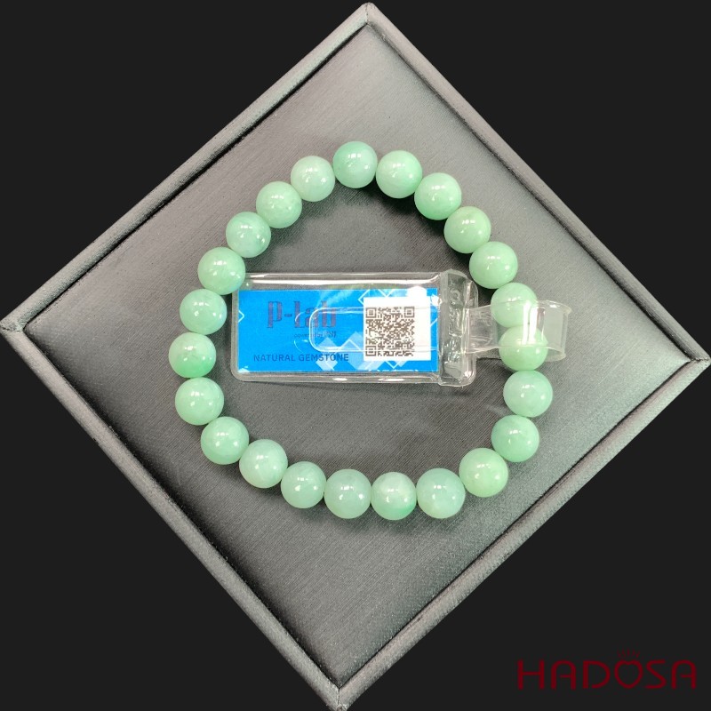 Vòng tay Ngọc Cẩm Thạch Jade A đậu chủng 8mm