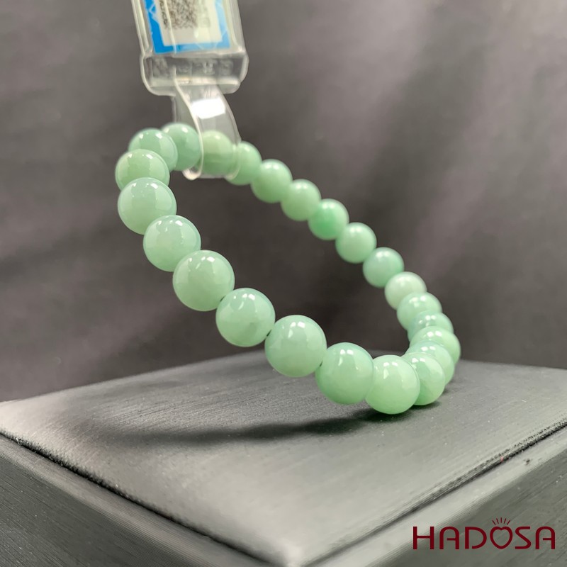 Vòng tay Ngọc Cẩm Thạch Jade A đậu chủng 8mm