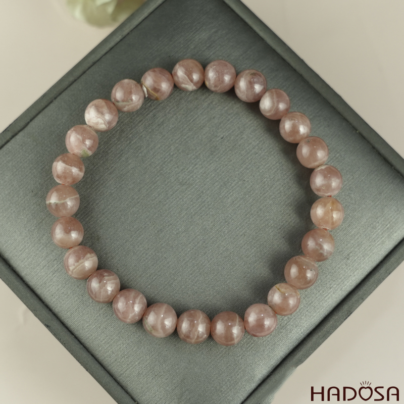 Vòng tay đá Đào Hoa 7mm 4A