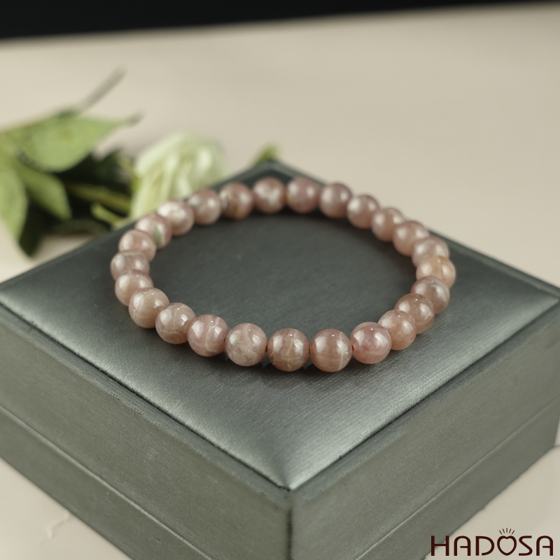 Vòng tay đá Đào Hoa 7mm 4A