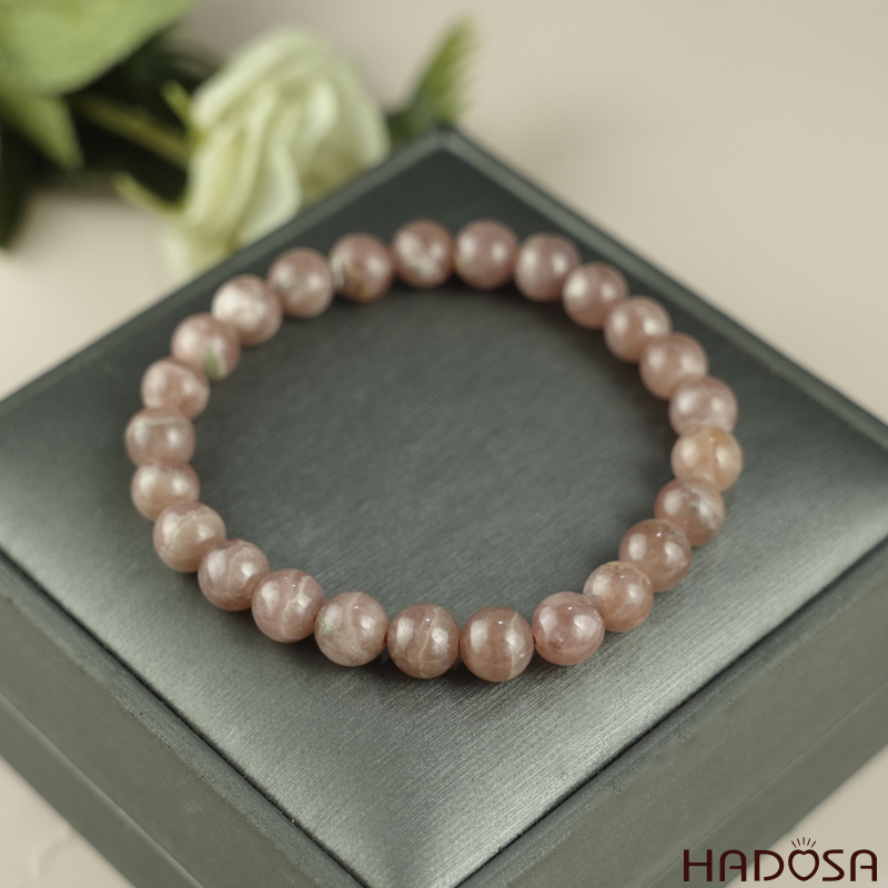 Vòng tay đá Đào Hoa 7mm 4A