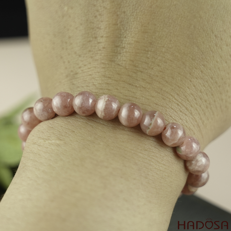 Vòng tay đá Đào Hoa 7mm 4A