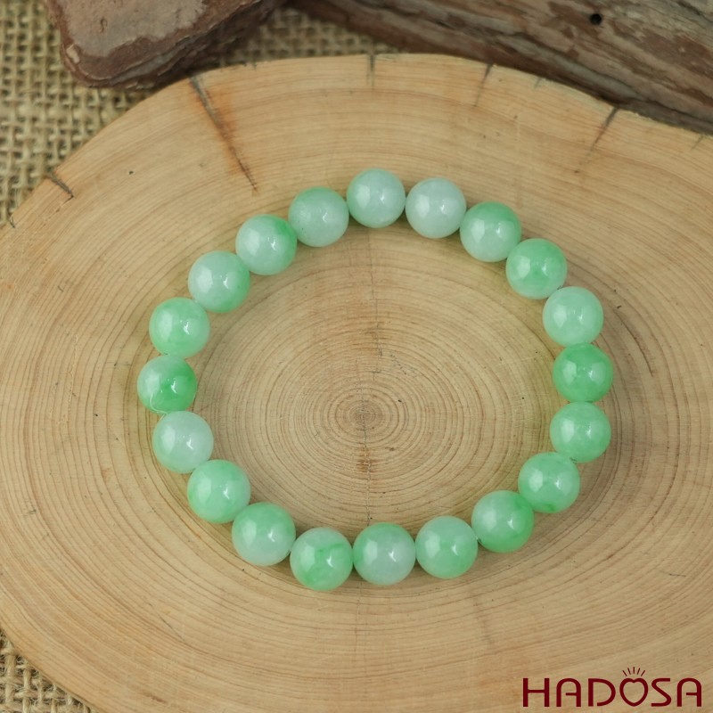 Vòng chuỗi Ngọc Cẩm Thạch xanh ngọc 8mm