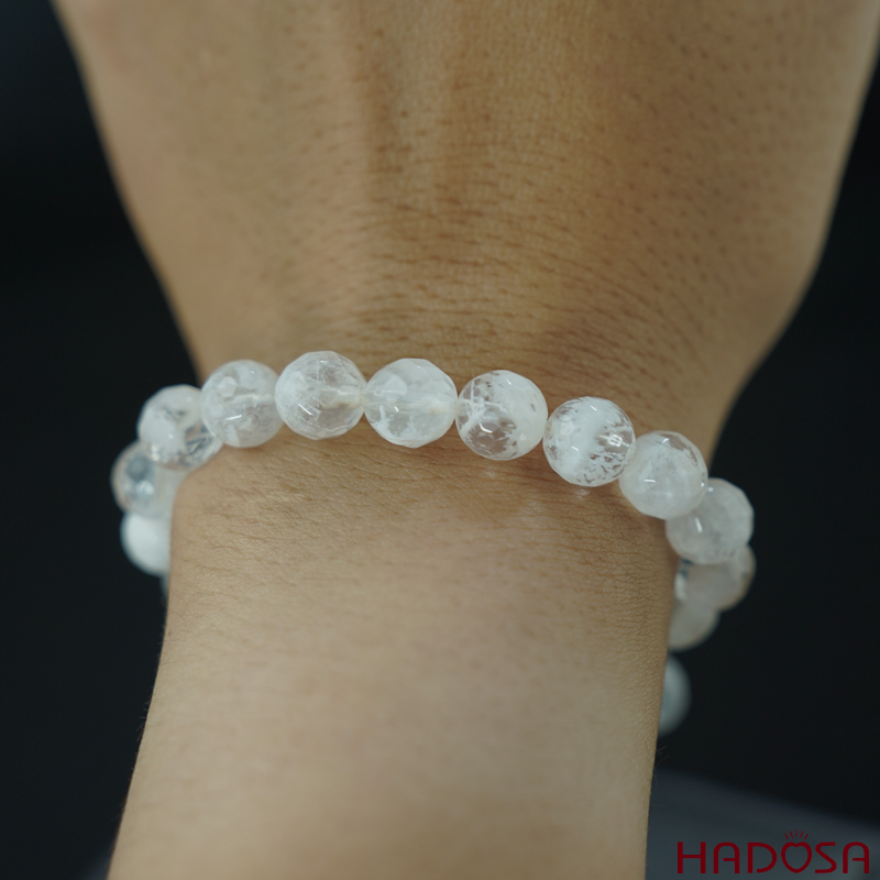 Vòng Thạch anh ưu linh mài giác 8mm chuẩn 4A