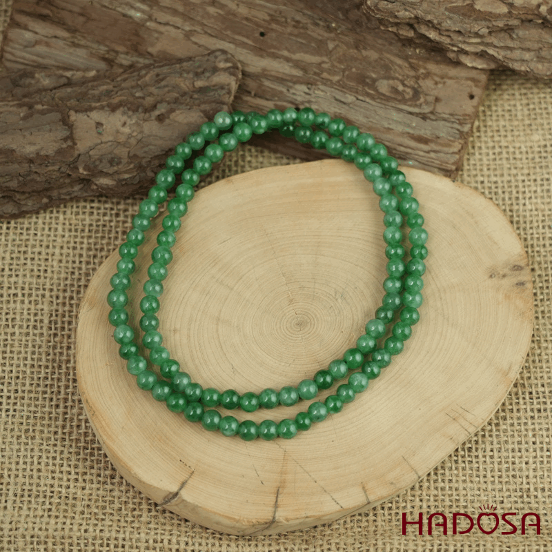 Chuỗi Ngọc cẩm thạch 108 hạt xanh tươi