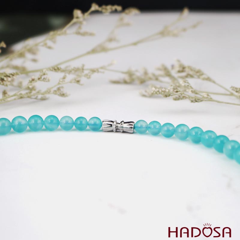 Vòng cổ đá Amazonite 5-14mm