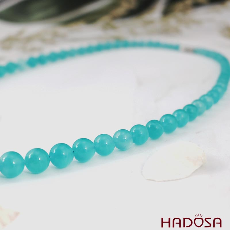 Vòng cổ đá Amazonite 5-14mm