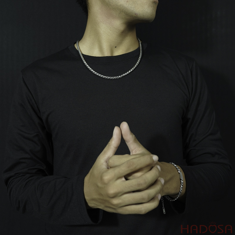 Vòng cổ nam chất bạc Thái