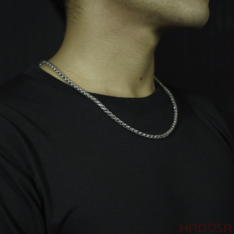 Vòng cổ nam chất bạc Thái