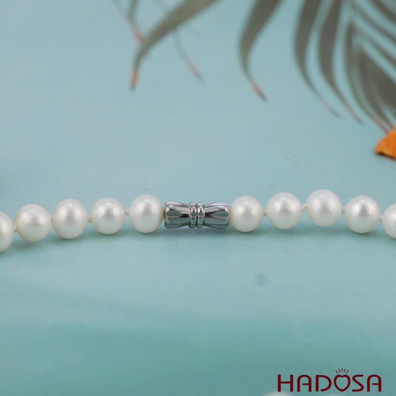 Vòng cổ Ngọc trai trắng 6mm