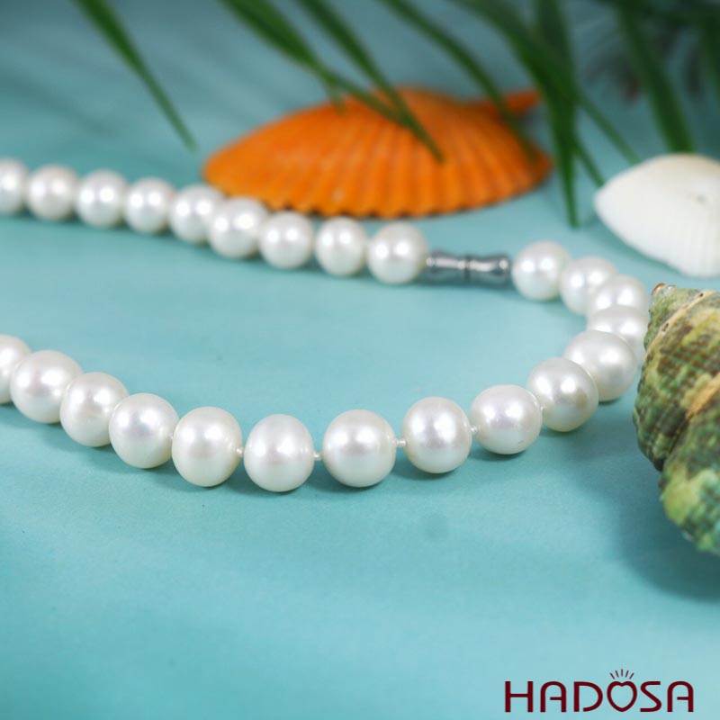 Vòng cổ Ngọc trai 9mm 4A
