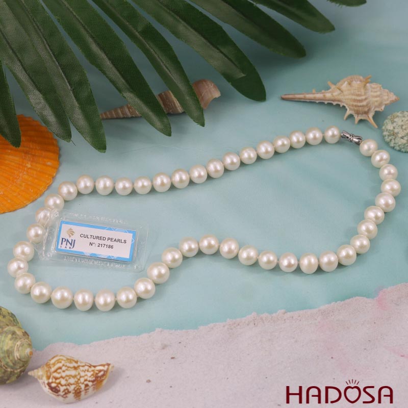 Vòng cổ Ngọc Trai trắng 10mm