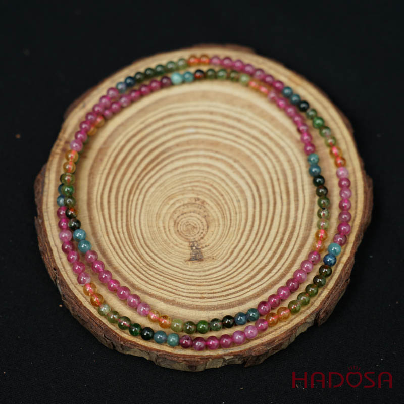 Vòng cuốn tay Tourmaline 4mm chuẩn 6A