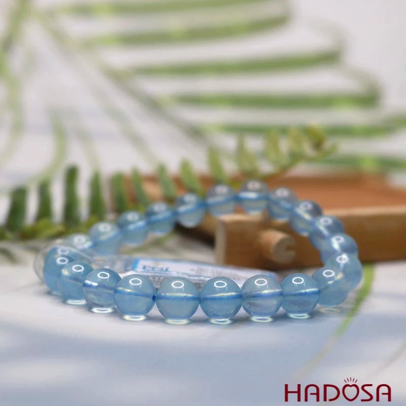 Vòng đá Aquamarine 09mm chuẩn 7A