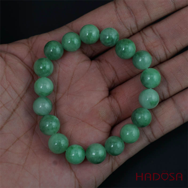 Vòng chuỗi Ngọc Cẩm Thạch xanh lý 10mm