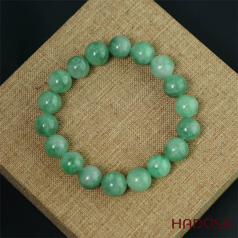 Vòng chuỗi Ngọc Cẩm Thạch xanh lý 10mm