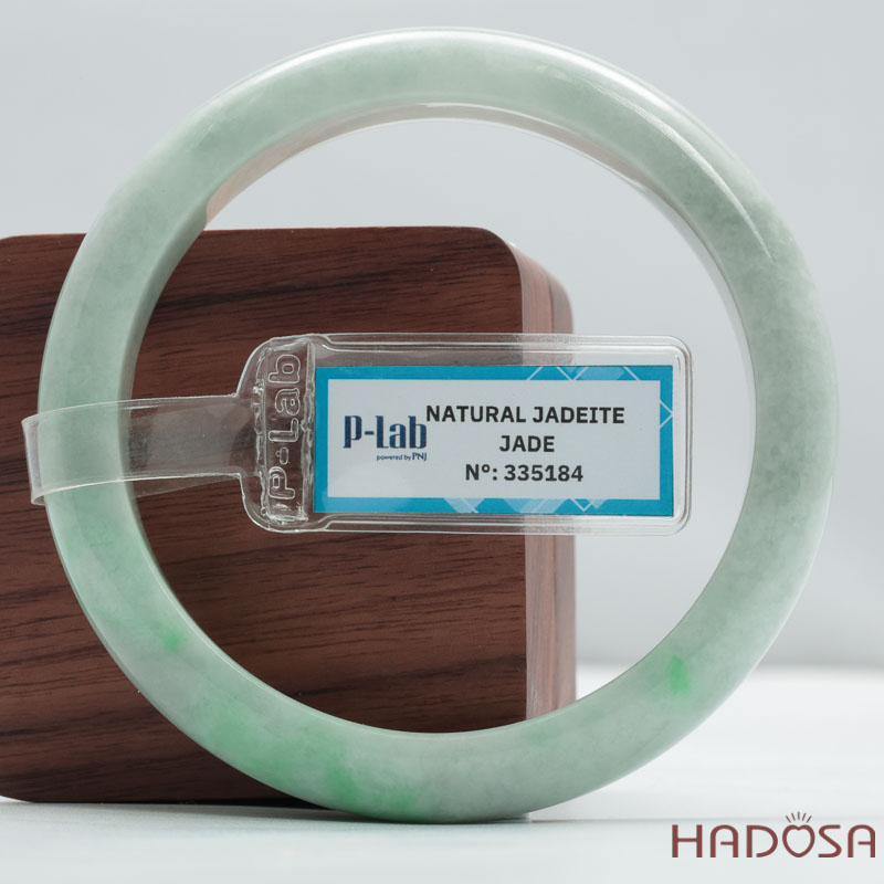 Vòng  Ngọc Cẩm Thạch Type Xanh Môn Điểm Lí Lá Hẹ Ni 59