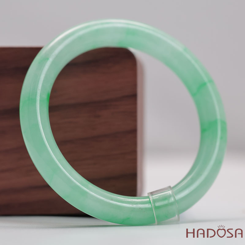 Vòng Cẩm Thạch Xanh Táo Vân Lý Ni 51