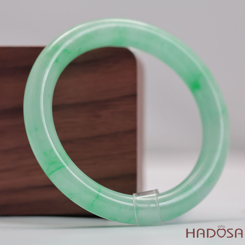 Vòng Cẩm Thạch Xanh Táo Vân Lý Ni 51