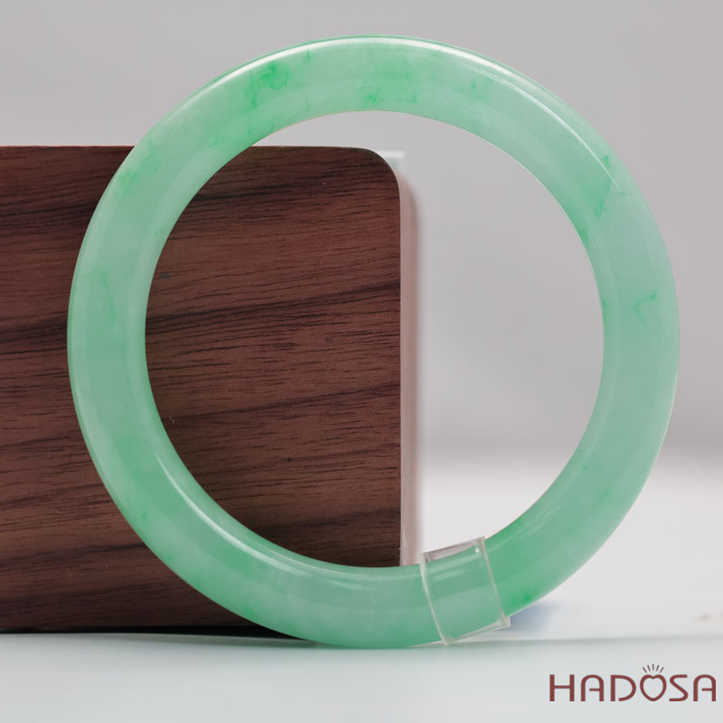 Vòng Cẩm Thạch Xanh Táo Vân Lý Ni 51