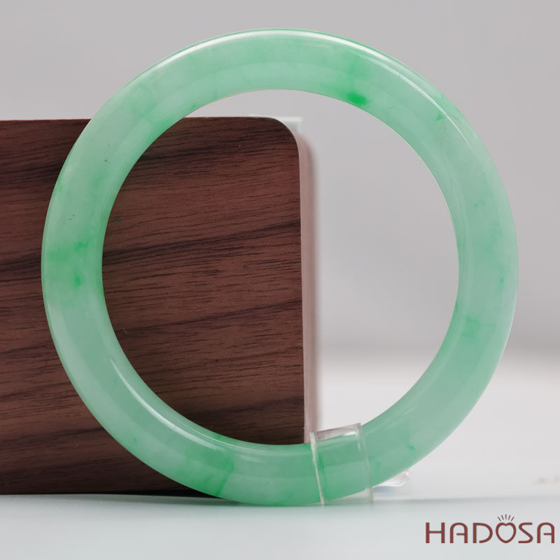 Vòng Cẩm Thạch Xanh Táo Vân Lý Ni 51