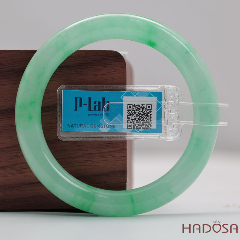 Vòng Cẩm Thạch Xanh Táo Vân Lý Ni 51