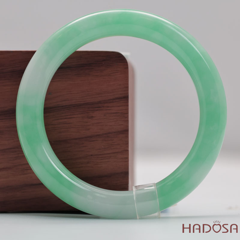 Vòng Cẩm Thạch Xanh Táo Vân Lý Ni 52