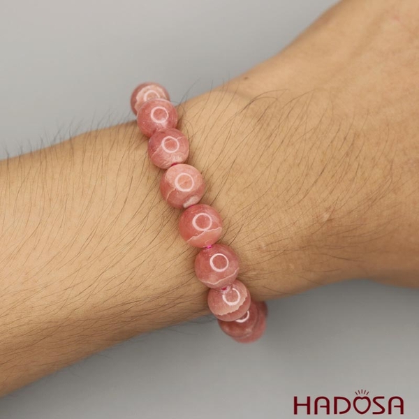 Vòng đá đào Hoa 10mm cao cấp chuẩn 5A