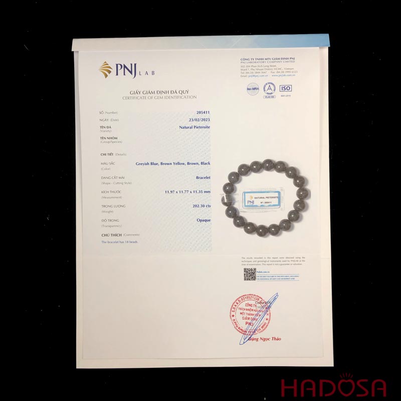 Vòng đá Giông Bão 11mm chuẩn 4A