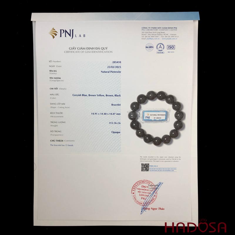 Vòng đá Giông Bão 14mm chuẩn 4A