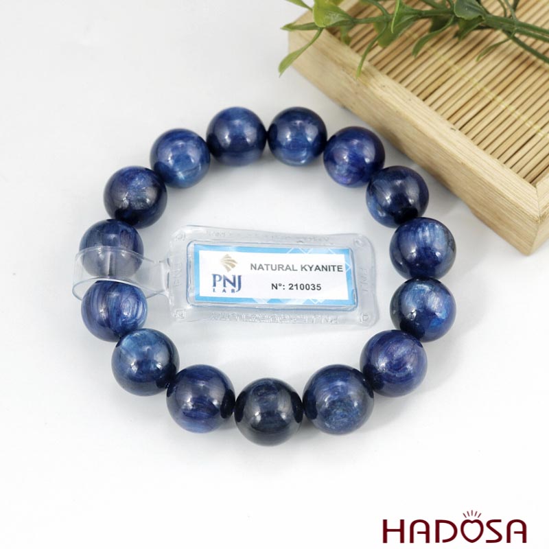 Vòng đá Kyanite 13mm chuẩn 5A