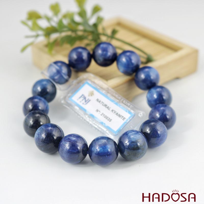 Vòng đá Kyanite 13mm chuẩn 5A