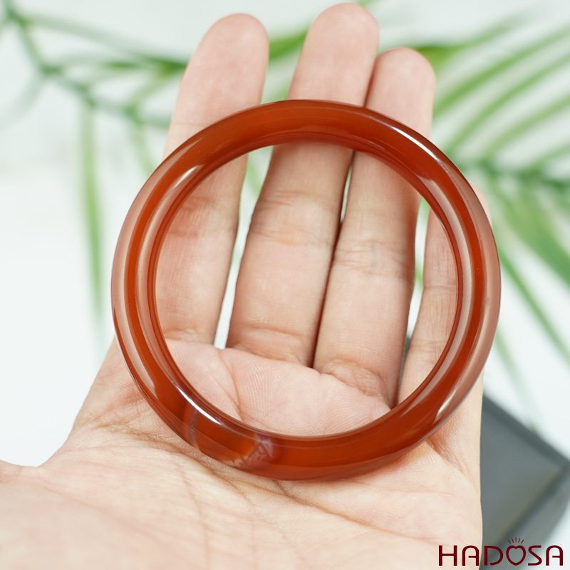 Vòng Mã Não đỏ bản tròn 52mm