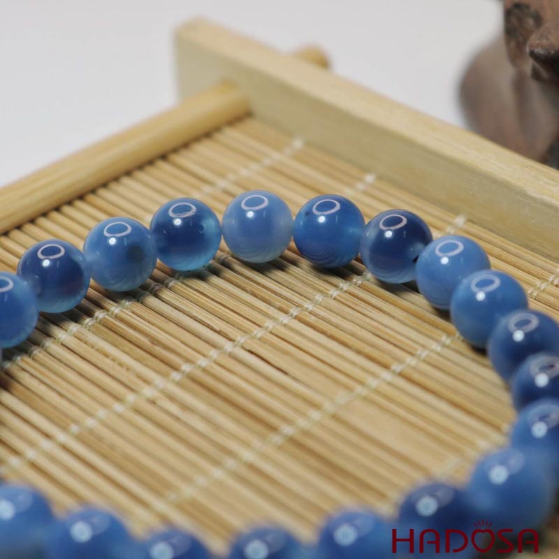 Vòng đá mã não xanh dương 8mm