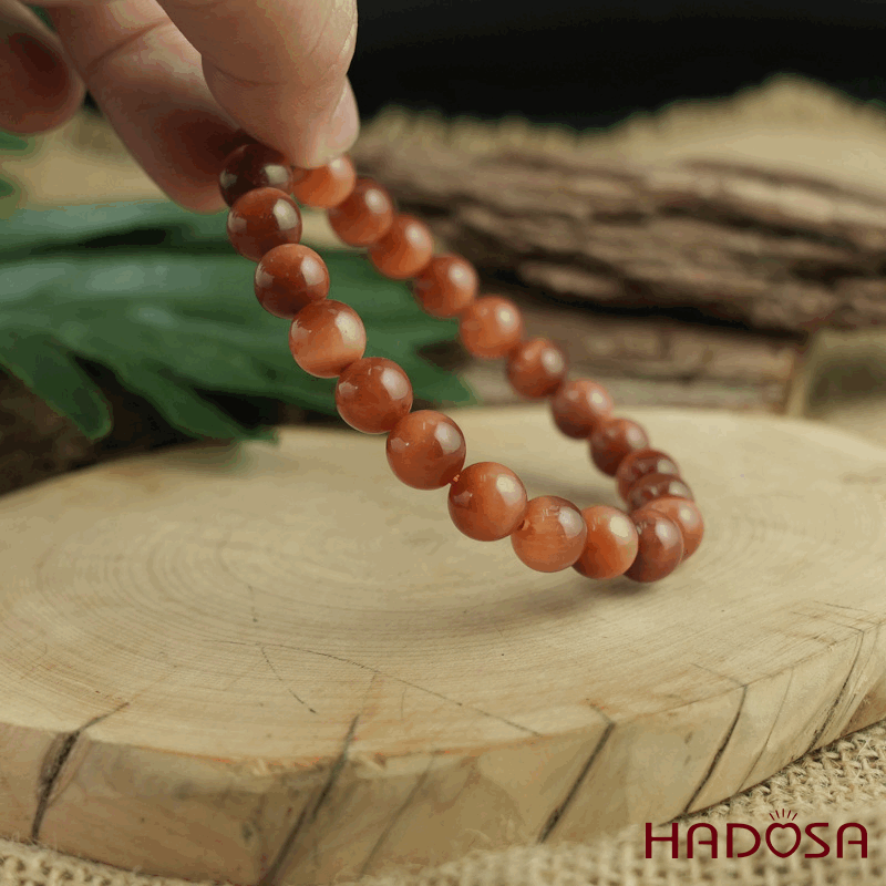 Vòng đá Mắt Hổ nâu đỏ 08mm đặc biệt cao cấp chuẩn 6A