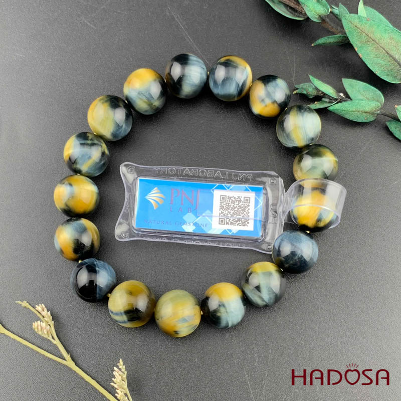 Mắt hổ xanh vàng 12mm chuẩn 6A