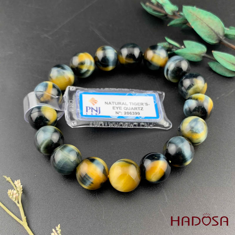 Mắt hổ xanh vàng 12mm chuẩn 6A