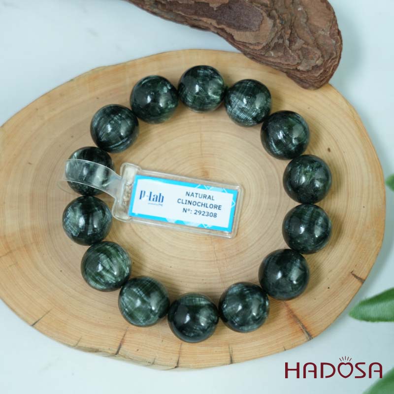 Vòng tay đá Mắt Rồng xanh 16mm 5A