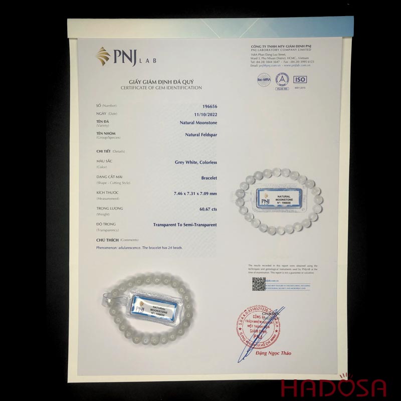 Vòng đá Mặt Trăng 7mm cao cấp chuẩn 4A