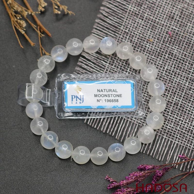 Vòng đá Mặt Trăng 8mm chuẩn 5A