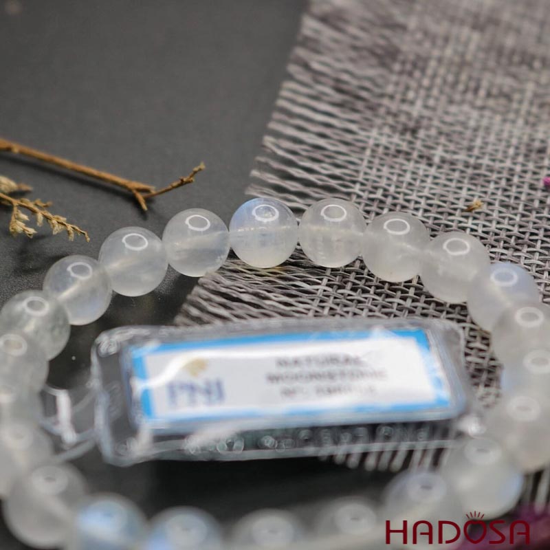 Vòng đá Mặt Trăng 8mm chuẩn 5A