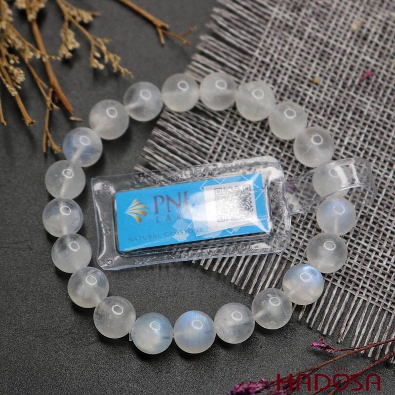 Vòng đá Mặt Trăng 9mm chuẩn 5A