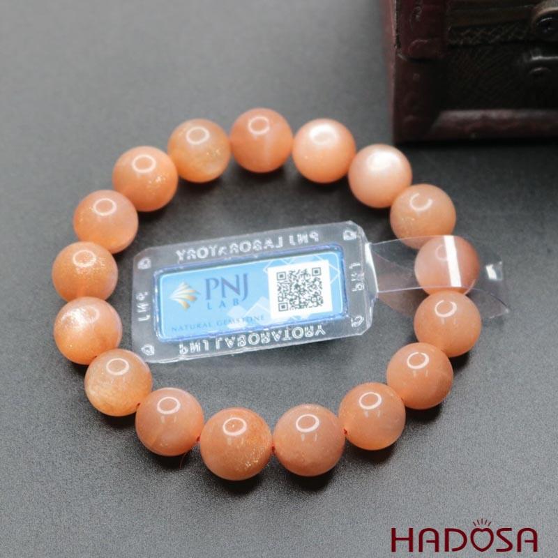 Vòng đá Mặt Trời 12mm chuẩn 4A