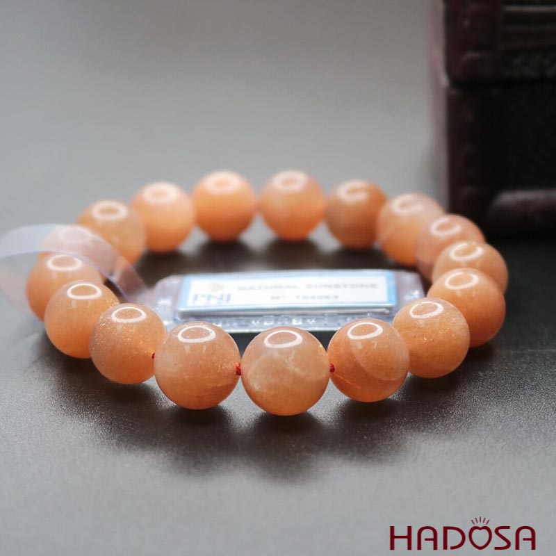 Vòng đá Mặt Trời 12mm chuẩn 4A