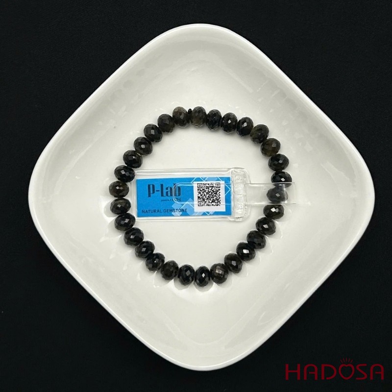 Vòng đá Sapphire mài giác 7.5mm cao cấp