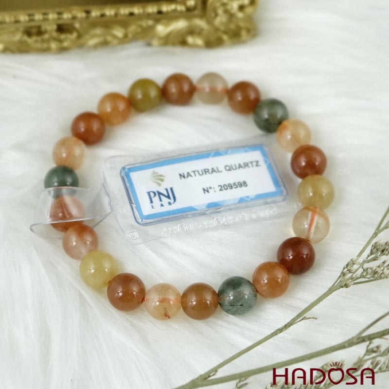 Vòng đá Thạch anh tam tài 8mm