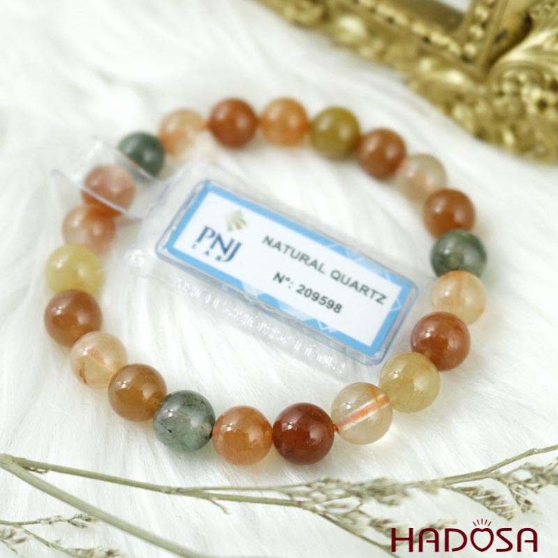 Vòng đá Thạch anh tam tài 8mm