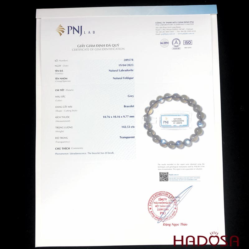 Vòng đá Xà Cừ 10mm chuẩn 6A