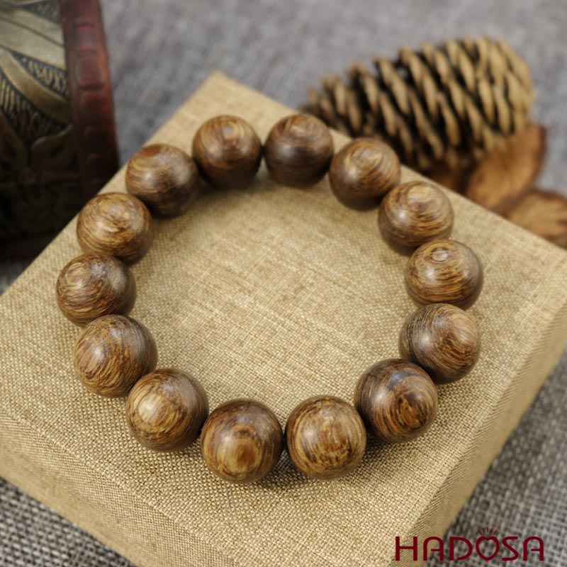 Vòng tay hạt tròn 16mm trầm hương trầm hương sánh chìm (nước)