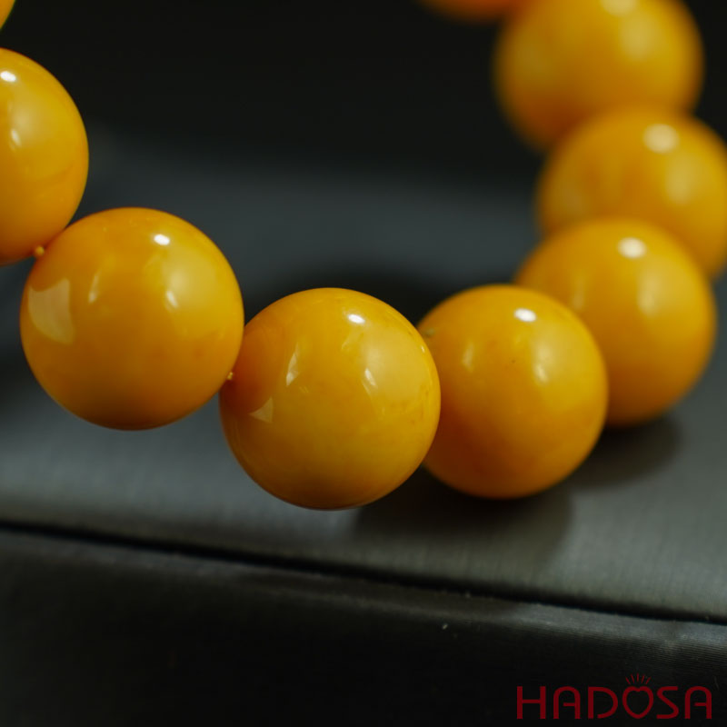 Vòng Hổ Phách Baltic mật lạp 17mm